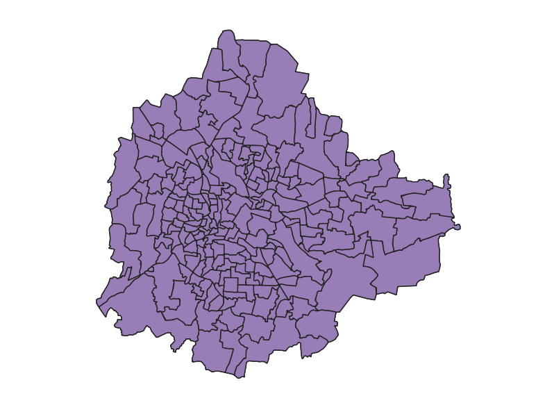 Ward-Wise Population Distribution Map